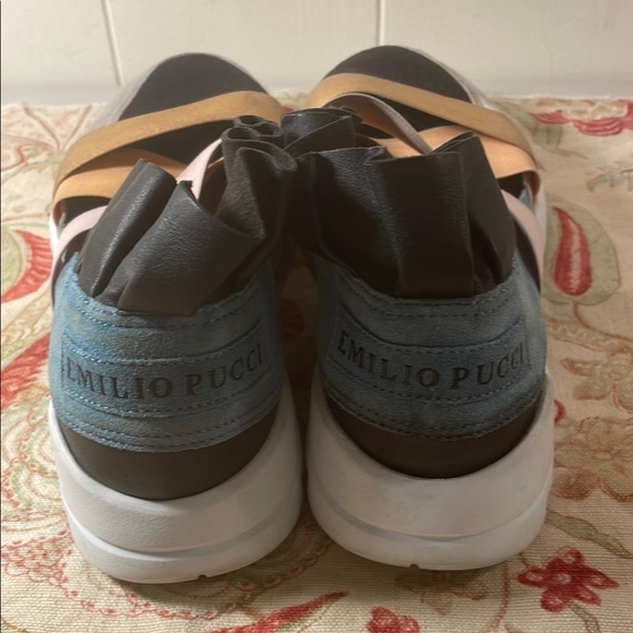 Emilio Pucci Dubai City Up Ruffle Up Multicolor Sneakers 36 Modern Design - Picture 3 of 15
